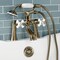 Kingston Brass Deck Mount Clawfoot Tub Faucet with Hand Shower, Antique Brass KS268PXAB - alternate 5